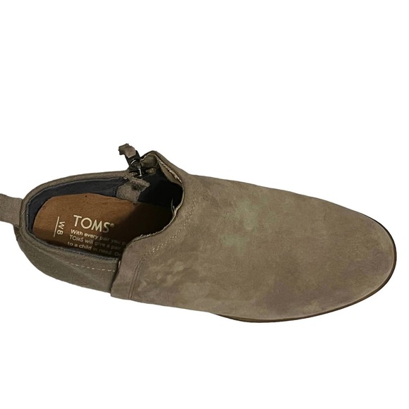 Toms Women's Deia Suede Bootie Desert Taupe, 8 - Picture 4 of 5